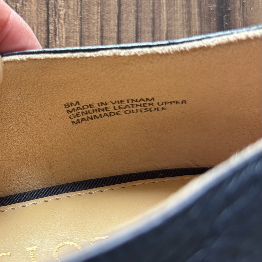 Talbots Nautical Navy and Red leather loafers NEW - Picture 4 of 6